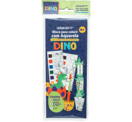 LIVRO DE COLORIR C/AGUA 4PAG.DINO 91827